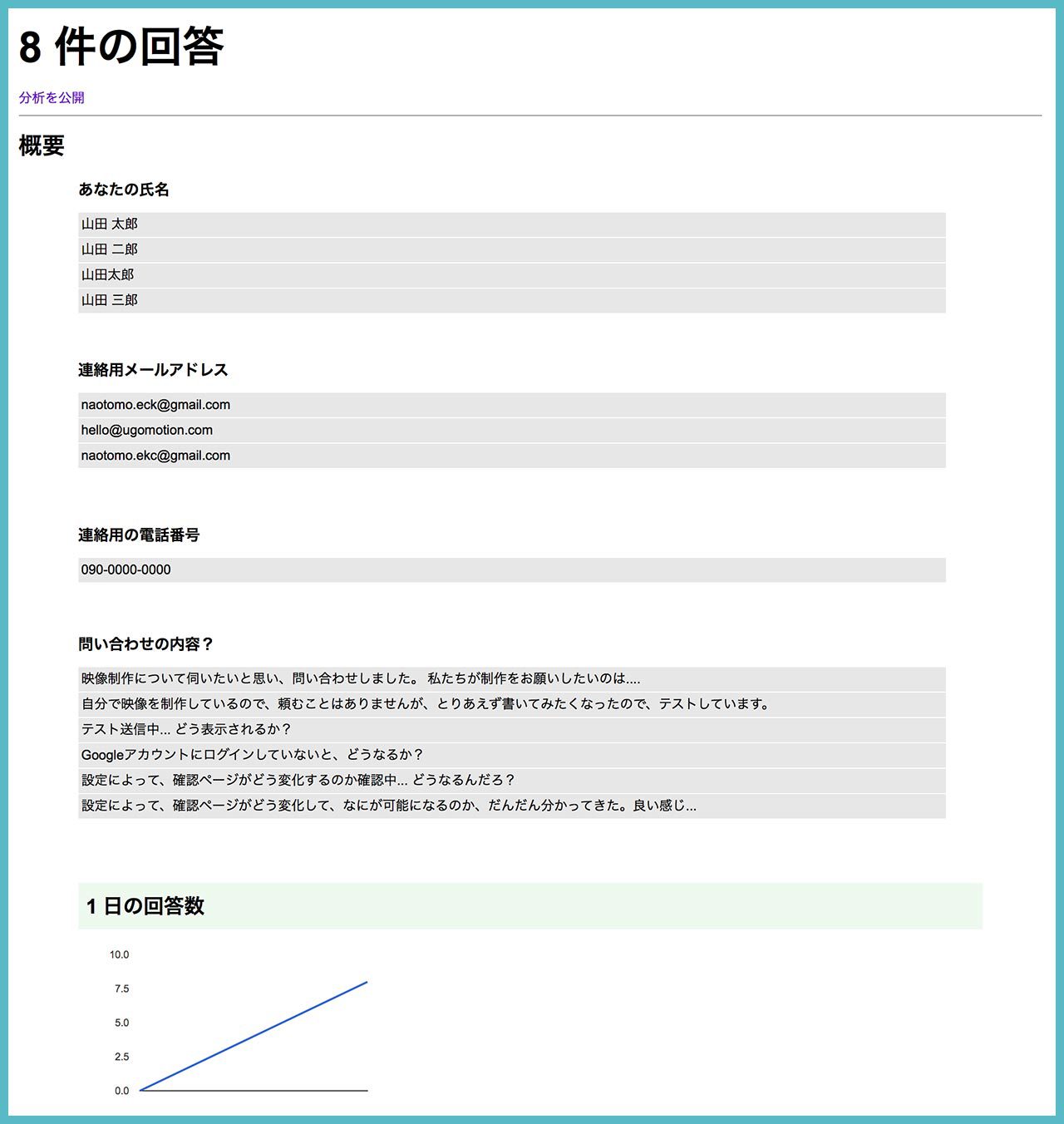 Googleフォームを便利に活用するための、Googleフォームの設定、Googleスプレッドシートの設定？の画像04