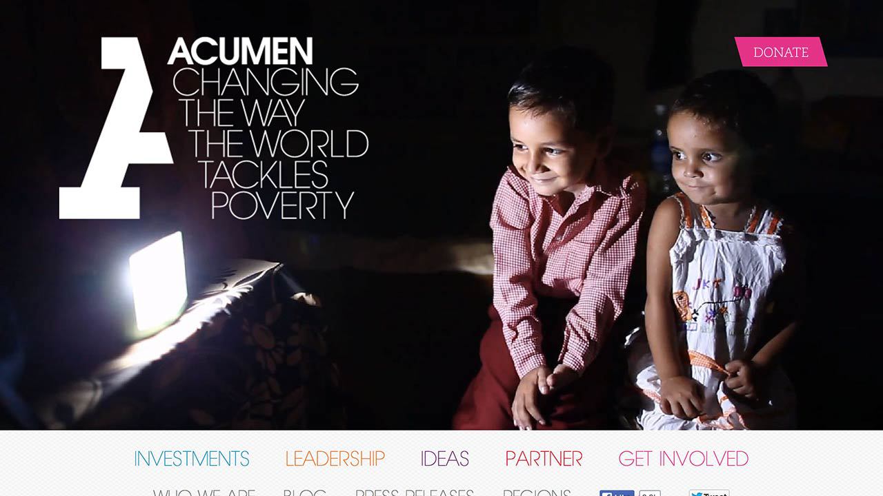 Acumen FundのWebサイト画像01